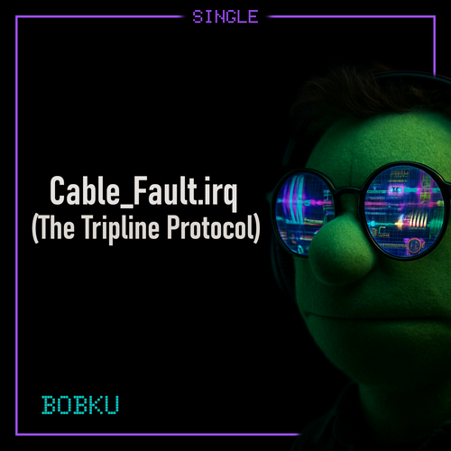 Cover art for Bobku’s track Cable_Fault.irq, subtitled The Tripline Protocol.