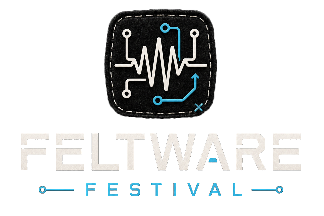 The Feltware Festival: fictional festival logo